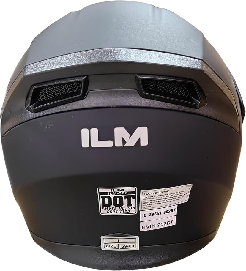 ILM Bluetooth Motorcycle Helmet Modular Flip up Full Face Dual Visor Mp3 Intercom FM Radio DOT Model 902BT/902BT PRO/902BT MAX