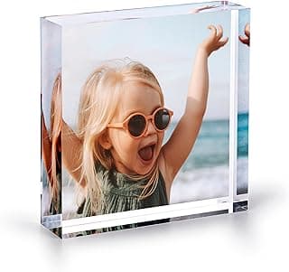 Acrylic Photo Block, Custom Photo Gifts, 3.5x3.5" | 0.6" Thick | Personalized Acrylic Print B0DBQVK5H1