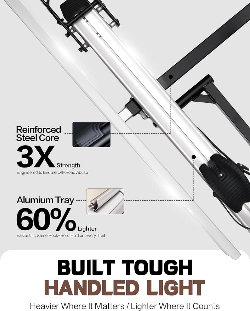 Hitch Mount Single Bike Rack with Ramp for Electric Bike, 100 lbs. Capacity Bike Carrier for Truck, Trailer, RV, SUV