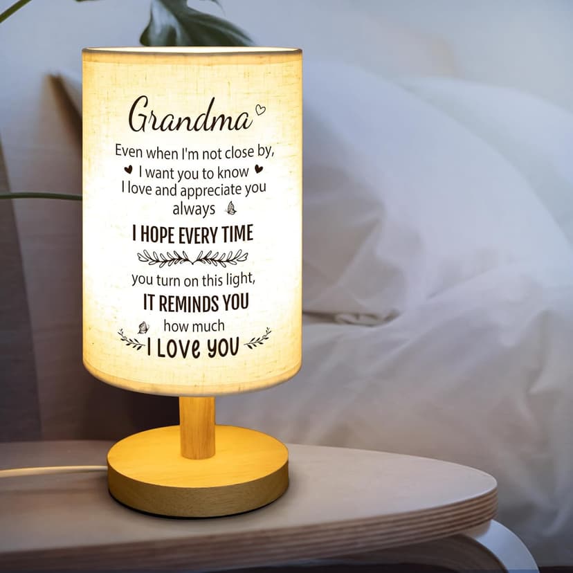 Grandma Birthday Gifts, Mothers Day Grandmother Long Distance Gifts from Granddaughter, Grandmother Desk Bedside Lamp Home Decor from Grandkids