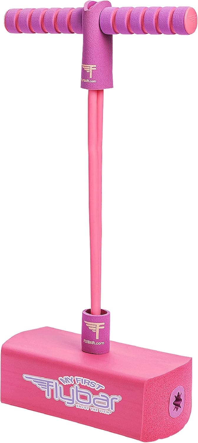Flybar My First Foam Pogo Jumper for Kids Fun and Safe Pogo Stick for Toddlers, Durable Foam and Bungee Jumper for Ages 3 and up, Supports up to 250lbs