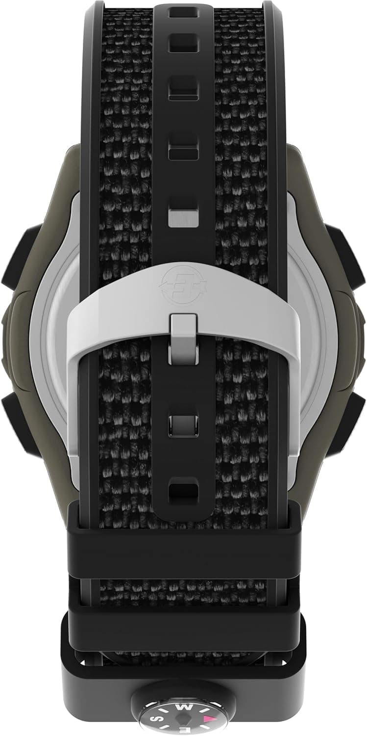 Timex Men's Expedition 41mm Watch - Black Strap Digital Dial Green Case
