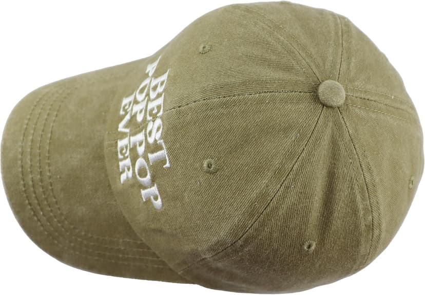 Best Pop Pop Ever Hats for Men Grandpa, Funny Adjustable Cotton Embroidered Dad Baseball Cap B0DPSPL9H4