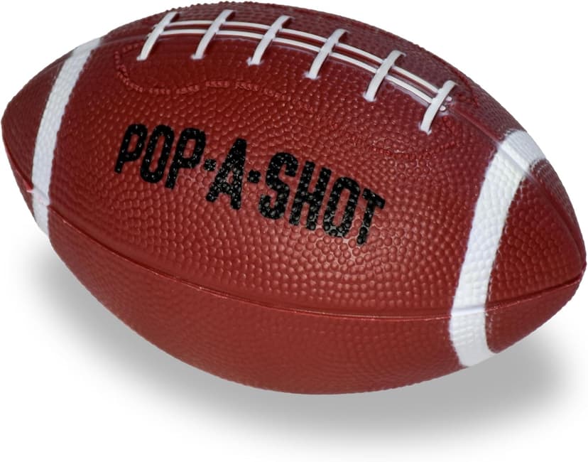 Pop-A-Shot Official Pop-A-Pass Electronic Arcade Style Football Toss Game | 4 Inflatable Mini Footballs | Foldable, Portable, Tote Bag Included