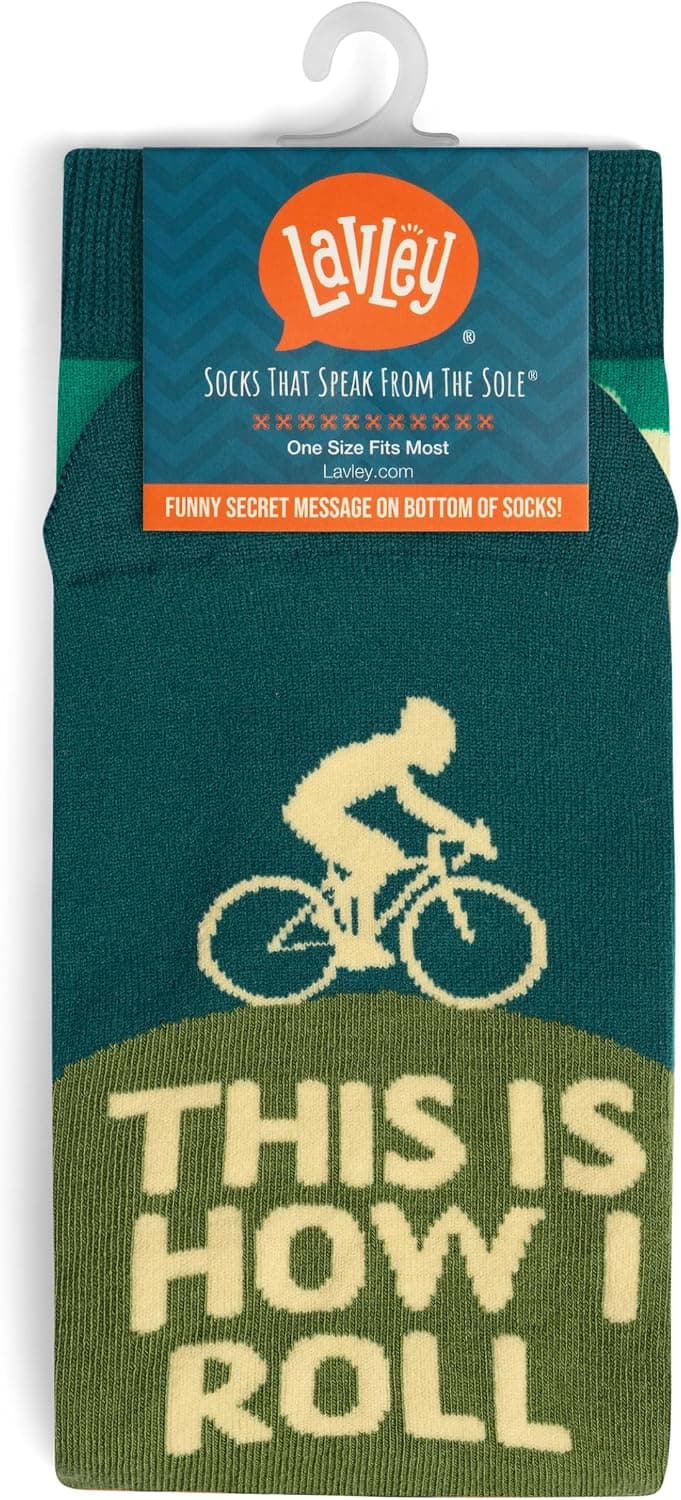 Premium Cotton Blend, Super Soft, Durable, Cycling Gift for Men and Women, Funny Novelty Socks, Bicycle Lovers Lavley Bike Socks Funny Gifts for Cyclists and Bicycle Lovers Men and Women B0C5PLB5V7