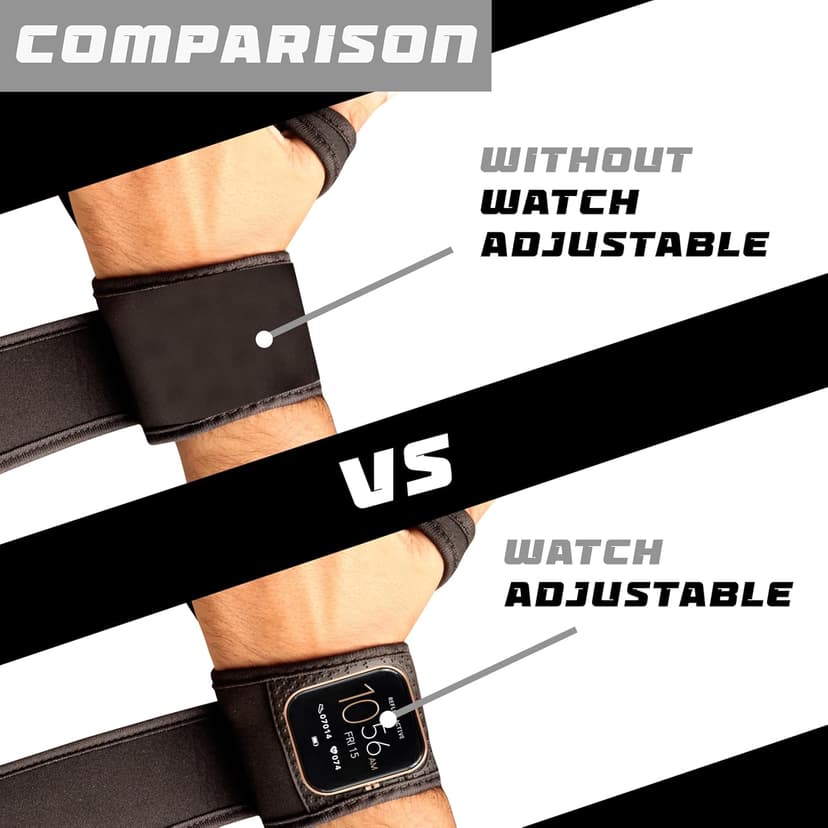 Dhabii Weight Lifting Gloves Compatible with Smart Watches, Ventilated Workout Gloves with Wrist Wraps for Men and Women- Great for Cross Training, Pull Ups, Gym, Workout.