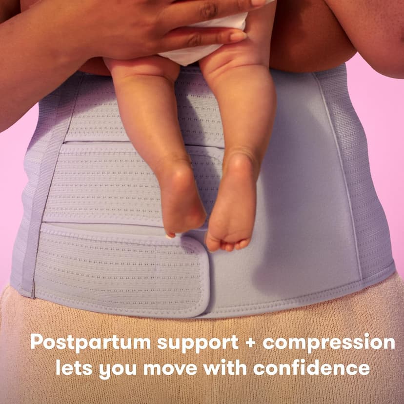 Adjustable Compression Wrap, After Birth Brace, Abdominal Support Band, 9 Inch High, Breathable Frida Mom Belly Binder for Natural & C-Section Postpartum Recovery, 9" High B09QRHY95G