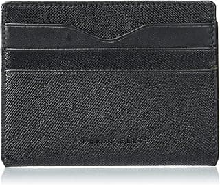 Perry Ellis Portfolio Men's Card Case Id Wallet, Blk, One Size