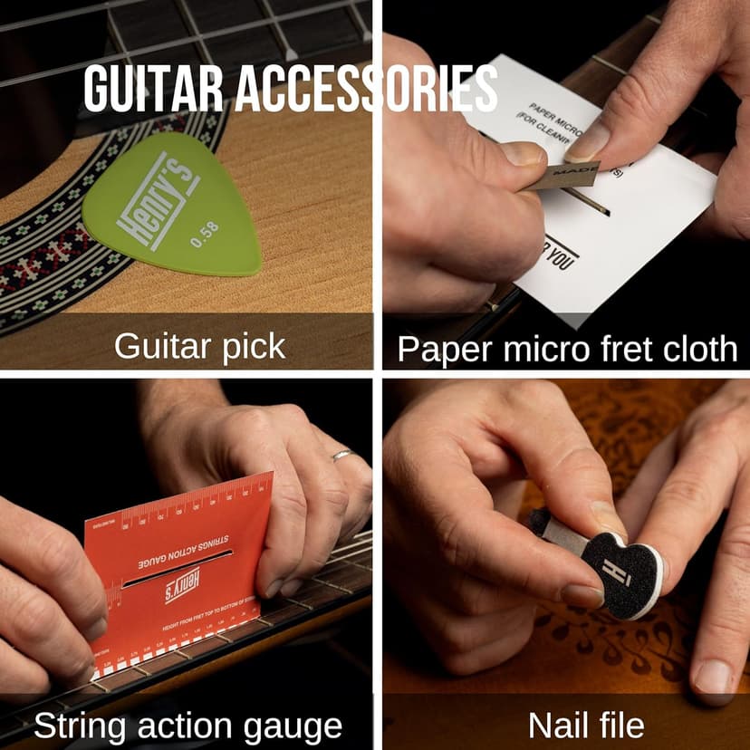 2-Pack Classical Guitar Strings with Ball End - Fast&Easy Restring - Bonus 5 Guitar Accessories - Silver Nylon Guitar Strings for Classical Guitar - Cuerdas Para Guitarra…