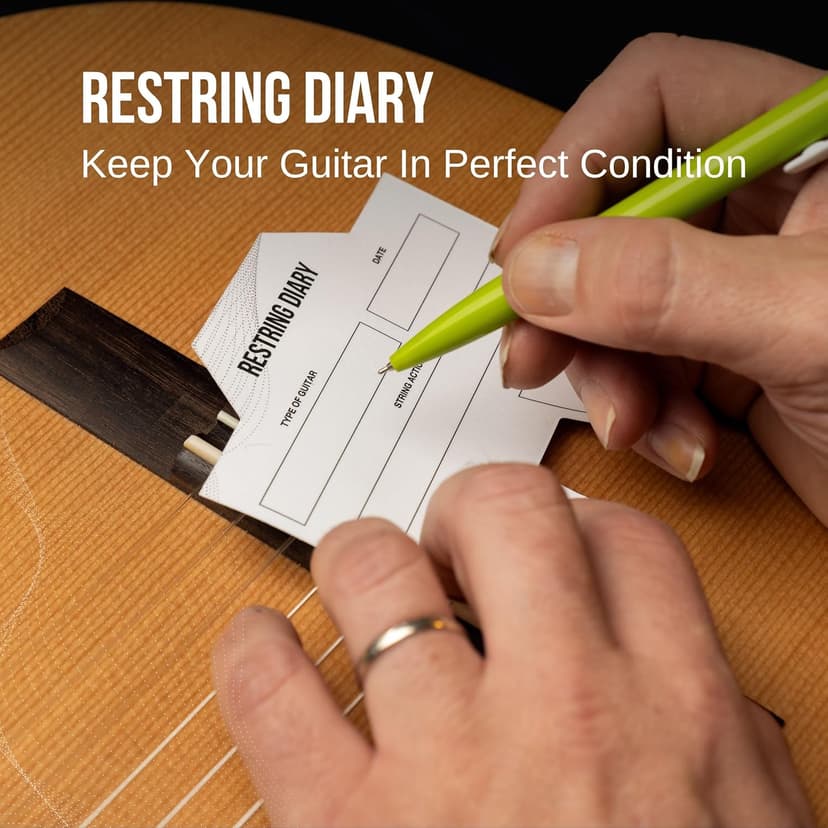 2-Pack Classical Guitar Strings with Ball End - Fast&Easy Restring - Bonus 5 Guitar Accessories - Silver Nylon Guitar Strings for Classical Guitar - Cuerdas Para Guitarra…