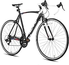 HILAND 700C Road Bike, 14 Speeds Sport Bike, Light Weight Aluminum Frame, Racing Bike for Men Women Adult Bicycle