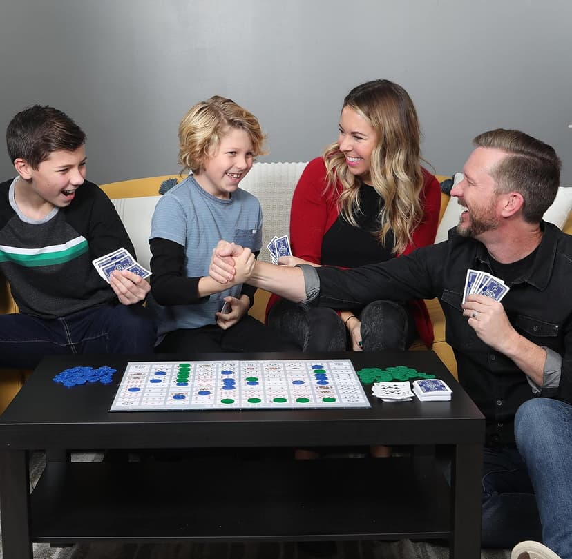 SEQUENCE- Original SEQUENCE Game with Folding Board, Cards and Chips by Jax ( Packaging may Vary ) White, 10.3" x 8.1" x 2.31"