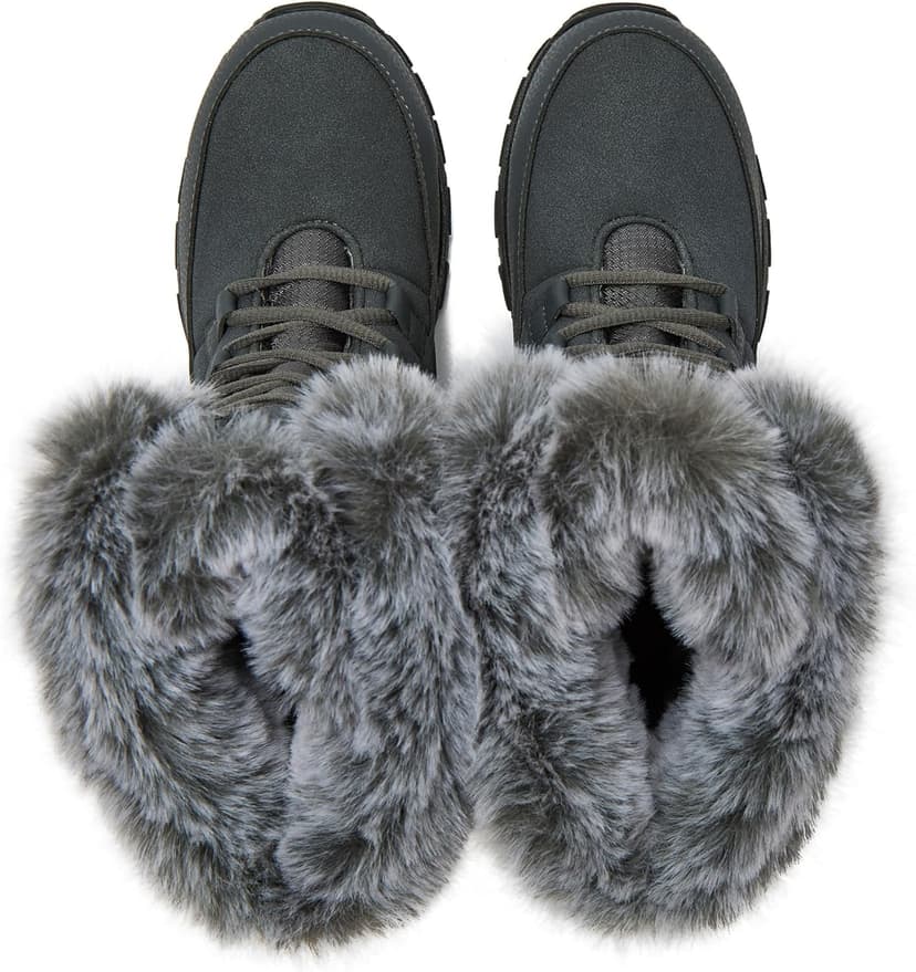 Lands' End Expedition Waterproof Insulated Womens Snow Boots, Lace Up or Slip On Winter Boots for Women, Medium or Wide Width Sizes 6 to 11, Black, Brown, Blue, White or Grey Winter Shoes