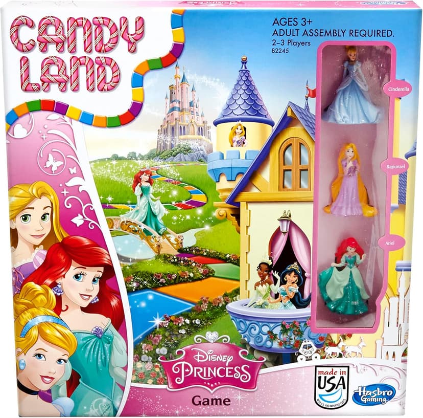 Hasbro Gaming Candy Land Disney Princess Edition Board Game, Preschool Games for 2 to 3 Players, Easter Gifts for Boys and Girls, Family Games for Kids Ages 3 and Up (Amazon Exclusive) B00SDJG51S