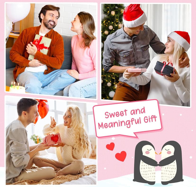 Miss You Thinking of You Gifts for Friend Couple, Positive Crochet Penguin, Farewell Goodbye Going Away Gift for Him Her Long Distance Relationship Gifts for Boyfriend Girlfriend Friendship B0GD69ZJ6M