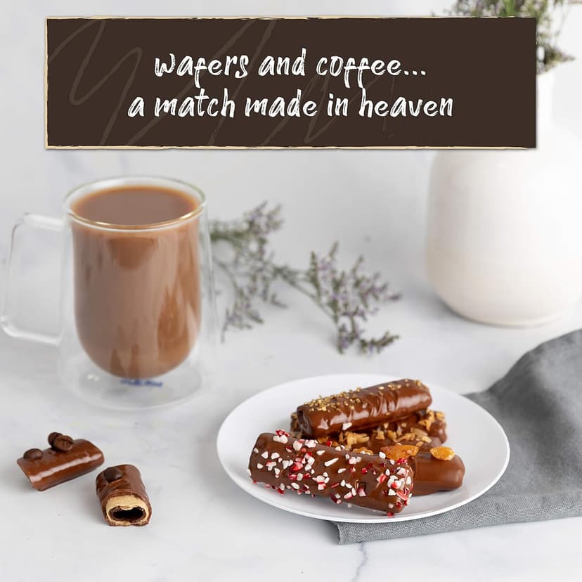 Granny Bellas Christmas Holiday Thanksgiving Gift Baskets, 15 Chocolate Wafers, Gourmet Covered Cookies, Candy Gifts Baskets for Dad , Husband, Son, Grandpa, Father, Food Delivery, Ideas for Him Her Mother, Grandmother