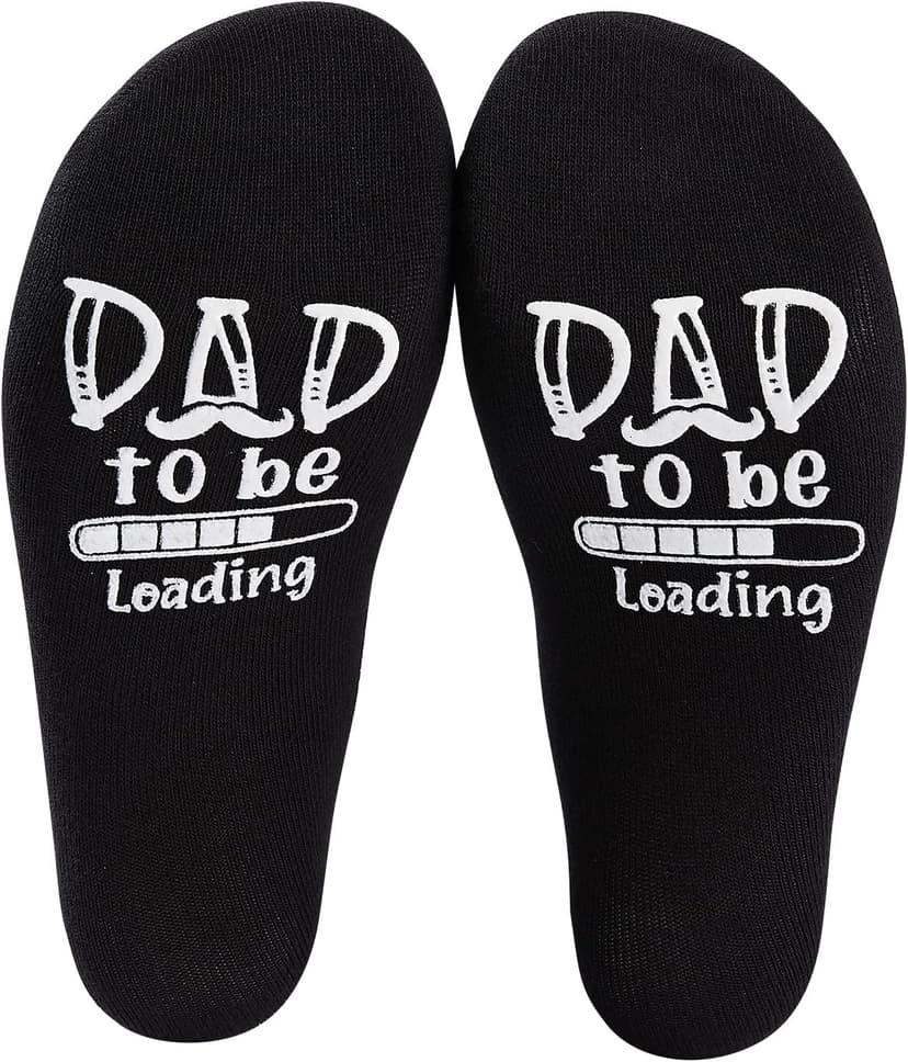 Funny Father Grandpa Daddy Father's Day Bad Pun Humor socks,Dad to Be, Loading. Please Wait - Funny socks for New Fathers
