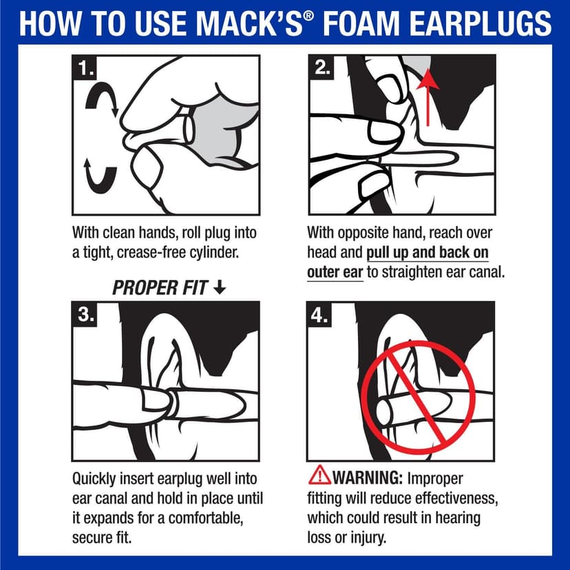 Mack's Covert Ops Soft Foam Shooting Ear Plugs, 7 Pair Plus Travel Case - 32 dB High NRR, 37dB SNR - Comfortable Earplugs for Hunting, Tactical, Target, Skeet and Trap Shooting