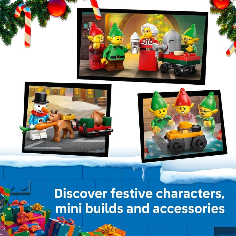 Christmas Advent Calendar for Kids, Building Toy, Boys & Girls, Ages 5+, Holiday Family Activity, 6 Minifigures, 252 pieces LEGO City Advent Calendar 2026 60510 B0G5QJP2BW