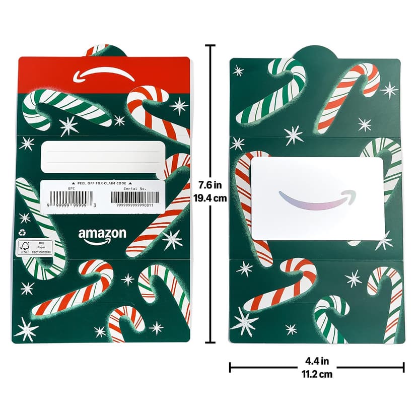 In a Mini Envelope - Christmas Amazon Physical Gift Card B0DCZLNX94