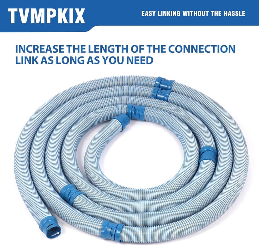 Pool Cleaner Hose for Zodiac MX6 MX8 Twist Lock Pool Vacuum Hose Replacement Parts 39 Inch R0527700 MX6 MX8(6pack)