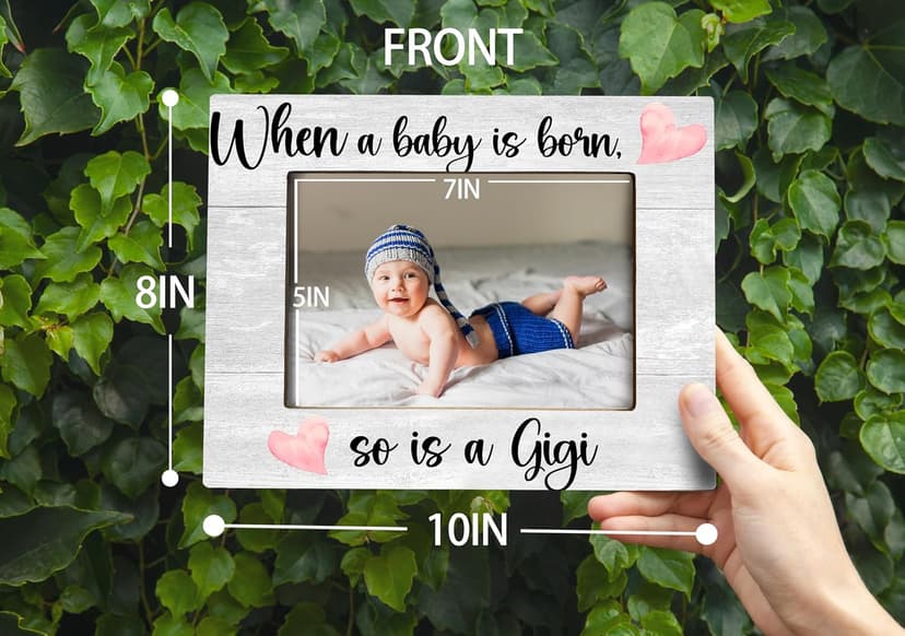 First Time Grandma Gifts, New Grandmother Gifts First Time 2026, Baby Picture Frame, When a Baby is Born So is a Gigi, Photo Frame 8x10 B0FMRQDW9J