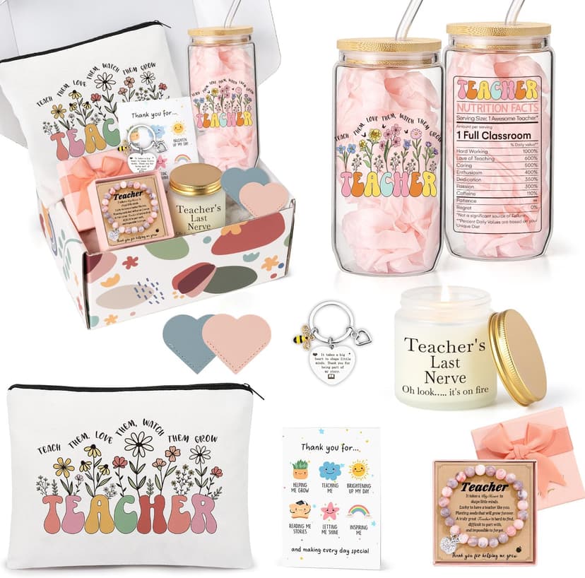 UAREHIBY Thank You Teacher Gifts for Women,Teacher Appreciation Gifts,Back to School Gift from Student,Teachers End of Year Gift for Men,New Teachers