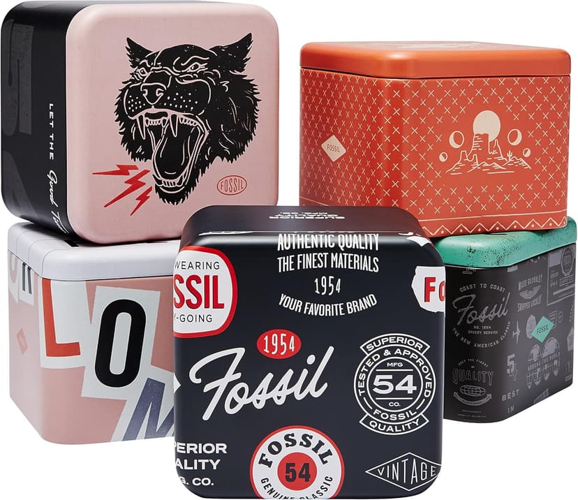 Fossil Men's Copeland Quartz Stainless Steel and Leather Three-Hand Watch