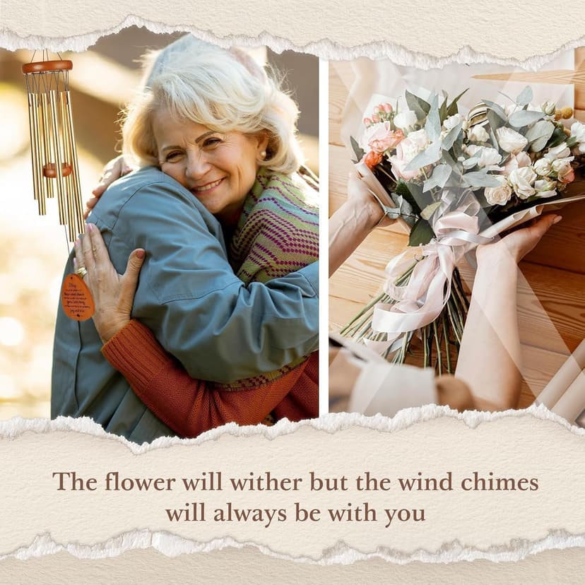 SteadStyle Happy Anniversary Decorations for Couples, Parents, Husband, Wife, Wedding Anniversary Keepsake Wind Chimes