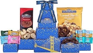 Ghirardelli Chocolate Gift Tower by Wine Country Gift Baskets Gift for Families College Students Appreciation and more