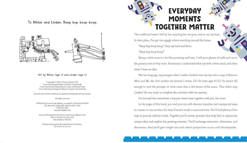 My First Mom and Son Journal: An activity book for boys and moms together