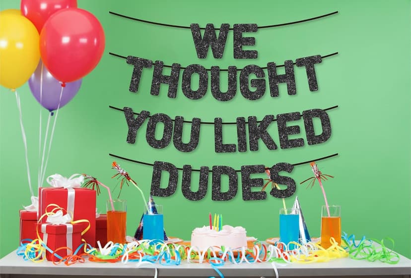 Pre-Strung Funny Bachelor Party Banner - Bachelor Party Decorations/Accessories/Gifts/Favors,Black Glitter