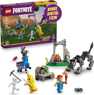 LEGO Fortnite Peely & Sparkplug’s Camp Kids Toy - Pretend Play and Video Game Building Set for Girls & Boys, Ages 7+ - Fortnite Toy Figures Peely, Sparkplug, & More - Gift Idea for Birthdays - 77075 B0DRW647G6