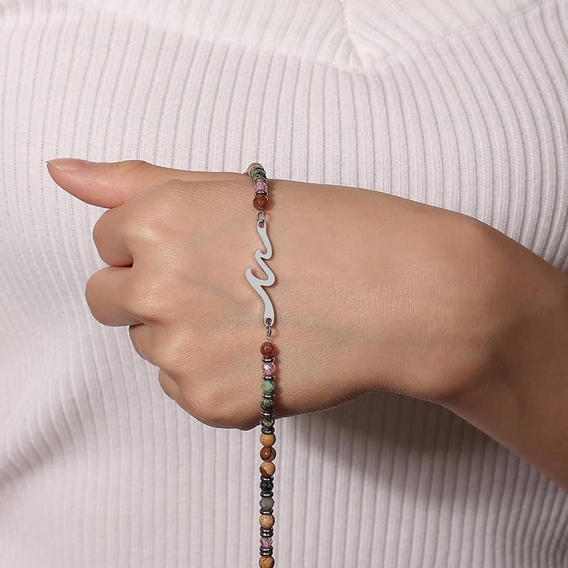 TONY & SANDY Friend Gifts for Women, Unique Birthday Gifts for Women, Sister Gift from Sister, Wave Bracelet, Christmas Stocking Stuffers for Woman Female, Bestie Friendship Bracelets B0FLY7Z4HJ