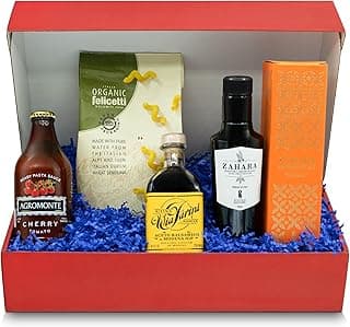 Brava Giulia Italian Gift Box – Premium EVOO, Aged Balsamic, Organic Pasta & Tomato Sauce | Gourmet Food Set from Italy | Holiday & Hostess Gift