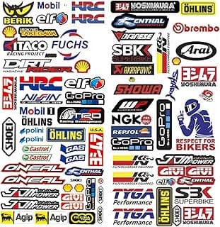 3 Racing Sticker Motorcycle Decals Vinyl Stickers for Cars Dirt Bike Stickers Tool Box Stickers Suitable for Motorcycles,Cars,Racing Vehicles,Helmets,etc