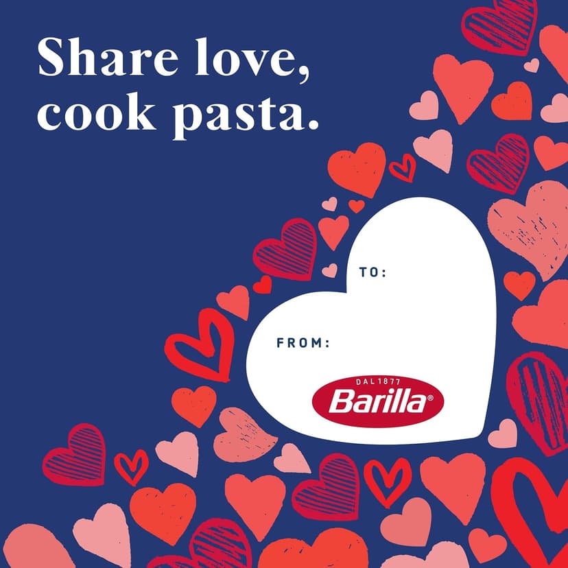 Barilla Heart Shaped Pasta, Non-GMO Kosher Pasta, 12oz. B0CSTBQMJG