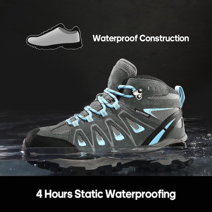 NORTIV 8 Women's Waterproof Hiking Boots Outdoor Trekking Camping Trail Hiking Boot Seeker