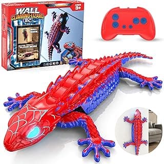 360° Rotating RC Stunt Car with Light, Wall Crawler Lizard Toys for 3-12 Year Old Boys Girls Kids Toys RC Wall Climbing Gecko, Rechargeable Remote Control Robot for Kids B0GYWVLG6M