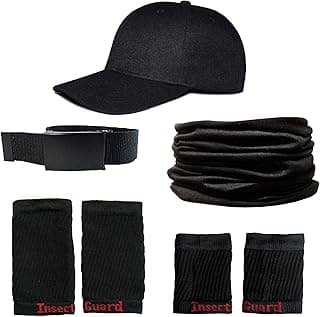 InsectGuard Tick Gaiters - Permethrin Treated, Ticks, Mosquitoes, Flies & More Insect Repellent, Unisex Adult, (Black) Complete Package 1