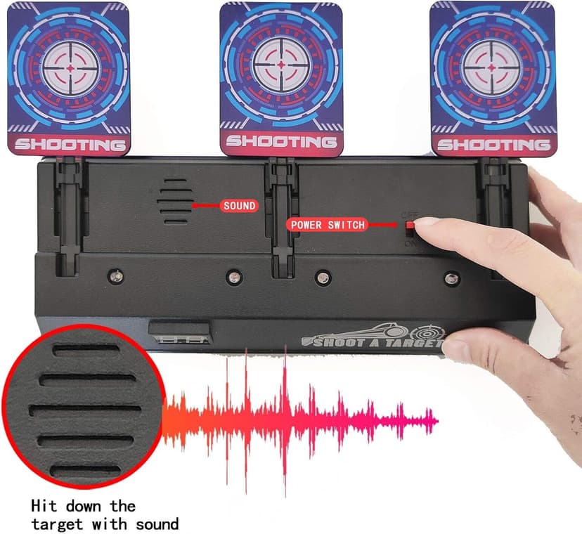 Electronic Shooting Target Auto Reset Digital Scoring Target for Toy Gun Gift Toys for Boys Girls Kids Teens