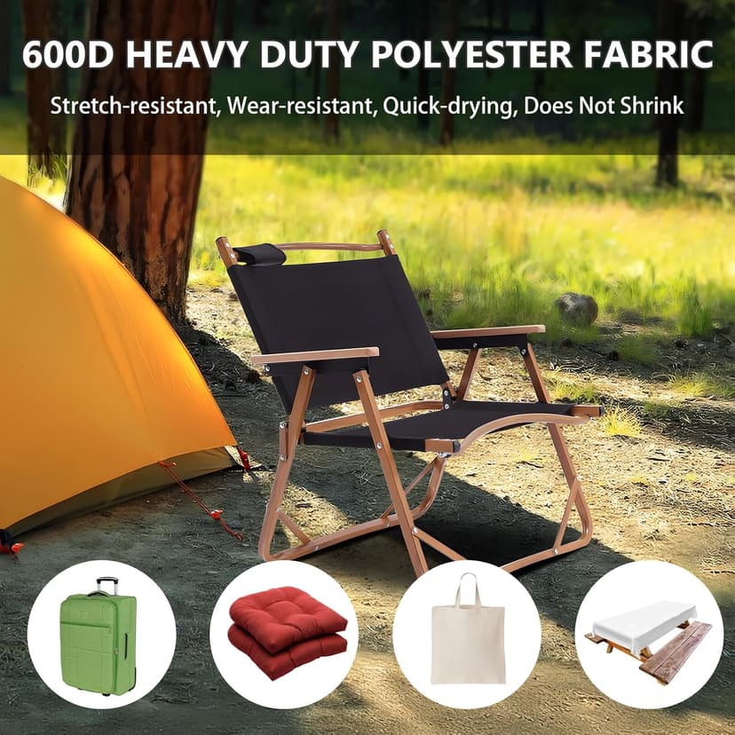 Waterproof Canvas Fabric by The Yard, UV Resistant 600D Outdoor Upholstery Material 58inch Cordura Fabric Water Resistant Fabric for Sewing Chair Patio Cushion Bag Interior, 1 Yard Olive Green