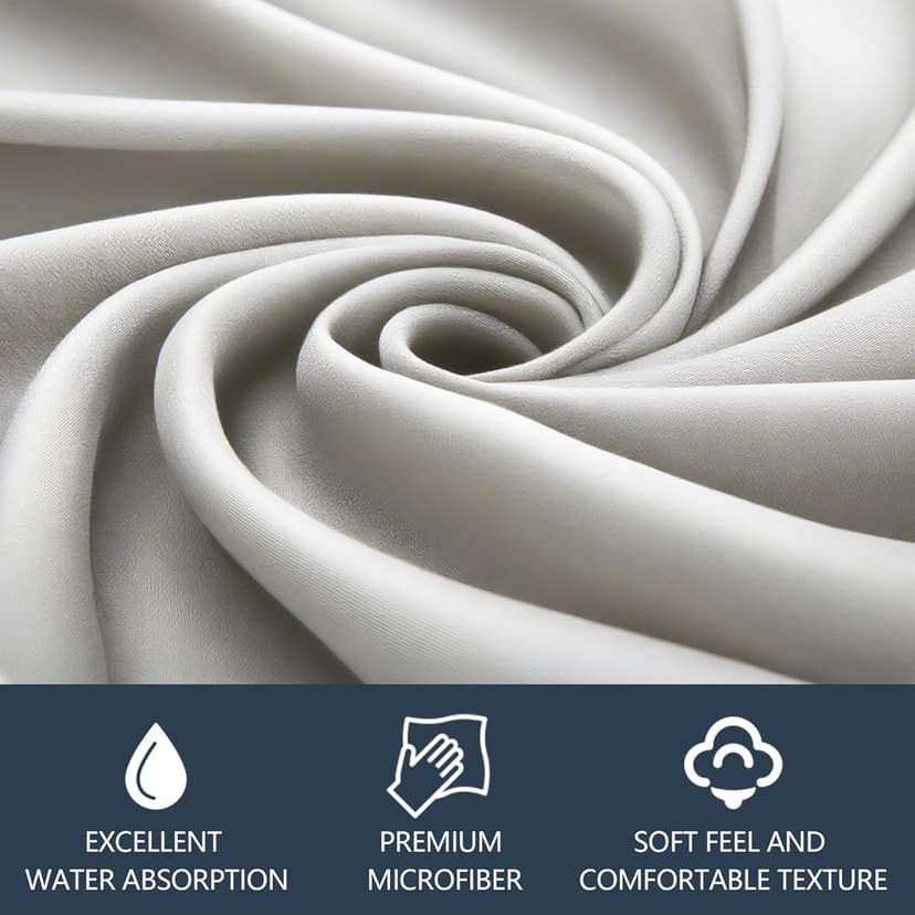 30 Pack Microfiber Cleaning Cloths for Glasses, Lens, Screens – Premium Eyeglass Cloth, 7"x6" Glass Cleaning Wipes, Black & Gray – for Camera, Phone, Laptop, TV & More Washable Reusable