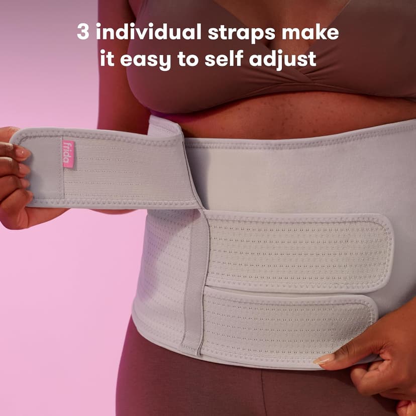 Adjustable Compression Wrap, After Birth Brace, Abdominal Support Band, 9 Inch High, Breathable Frida Mom Belly Binder for Natural & C-Section Postpartum Recovery, 9" High B09QRHY95G