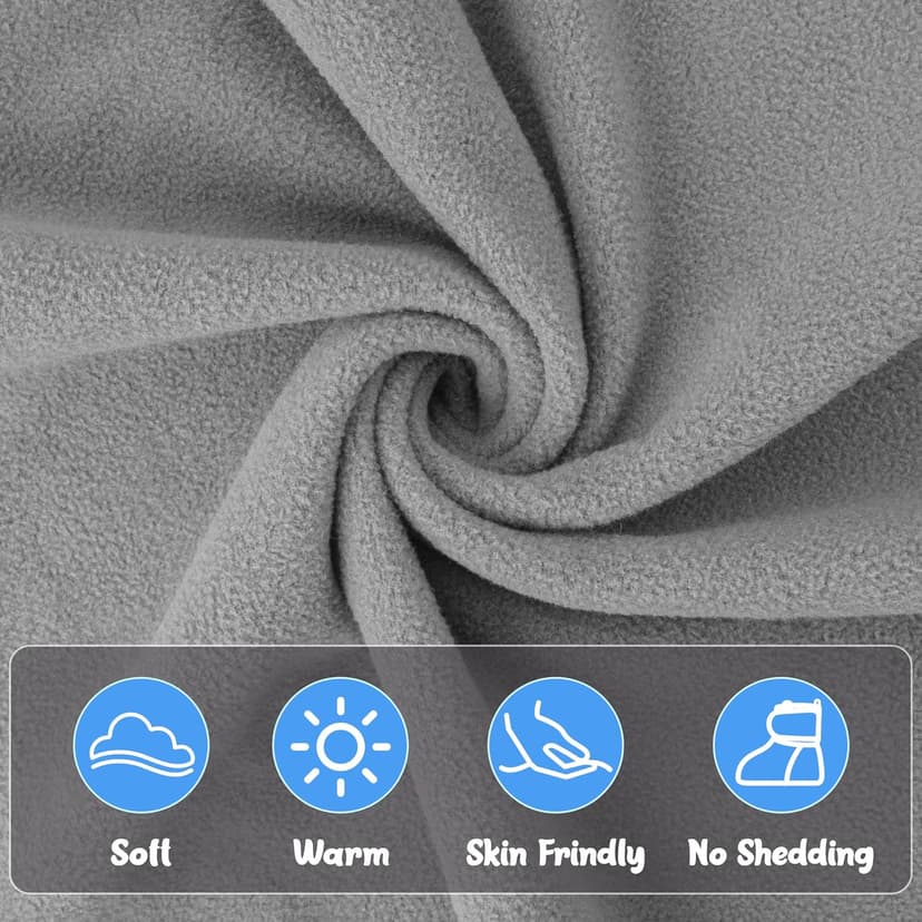 Pro Goleem Fleece Baby Booties, Warm Cozy Baby Slippers, Stay On Sock Shoes, Easy to Put on, Unisex Baby Gifts, Soft Non-Slip Adjustable Newborn Boots for Boys and Girls