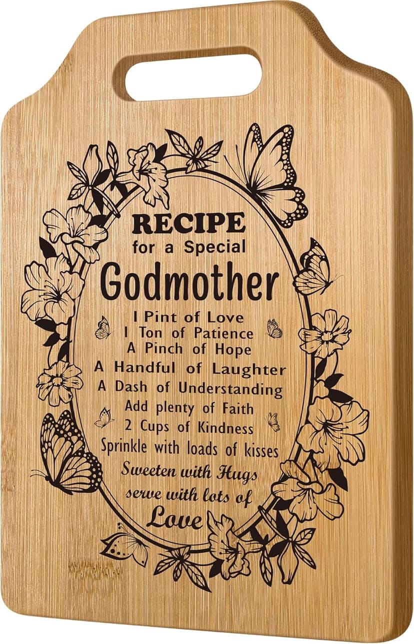 Godmother Gift, Godmother Gifts from Godchild, God Mother Gifts for Women, Godmother Christmas Gifts, Godmom Gift for God Mom Christmas Mothers Day Birthday, Cute Godmother Proposal Gift Cutting Board