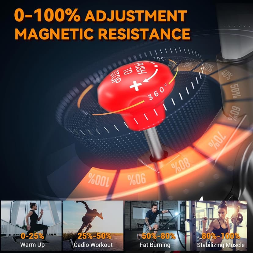 Exercise Bike, Wenoker Stationary Bike for Home, App Supported Indoor Bike with Silent Belt Drive, Heavy Flywheel, Multi-grips Handlebar and Upgraded Digital Display