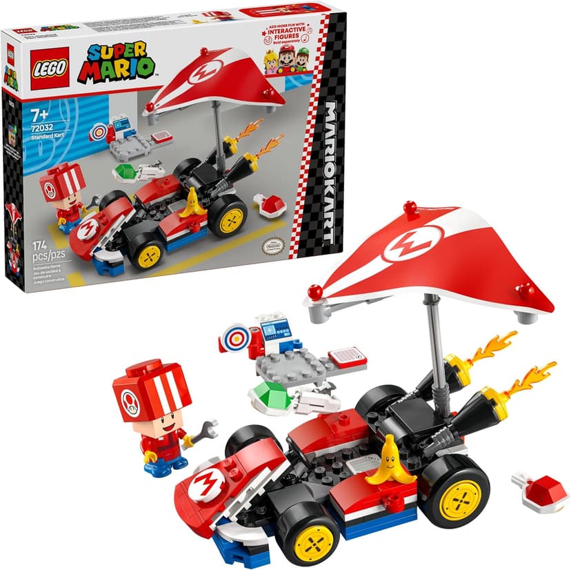 LEGO Super Mario: Mario Kart Standard Kit - Collectible Toy Building Set for Kids, Boys and Girls, Ages 7+ - Nintendo Mario Kart Toy for Fans - Gift Idea for Birthdays - 72032 B0DJ199XBY