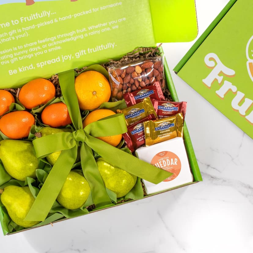 A Gift Inside Harvest Favorites Fruit and Gourmet Gift Box