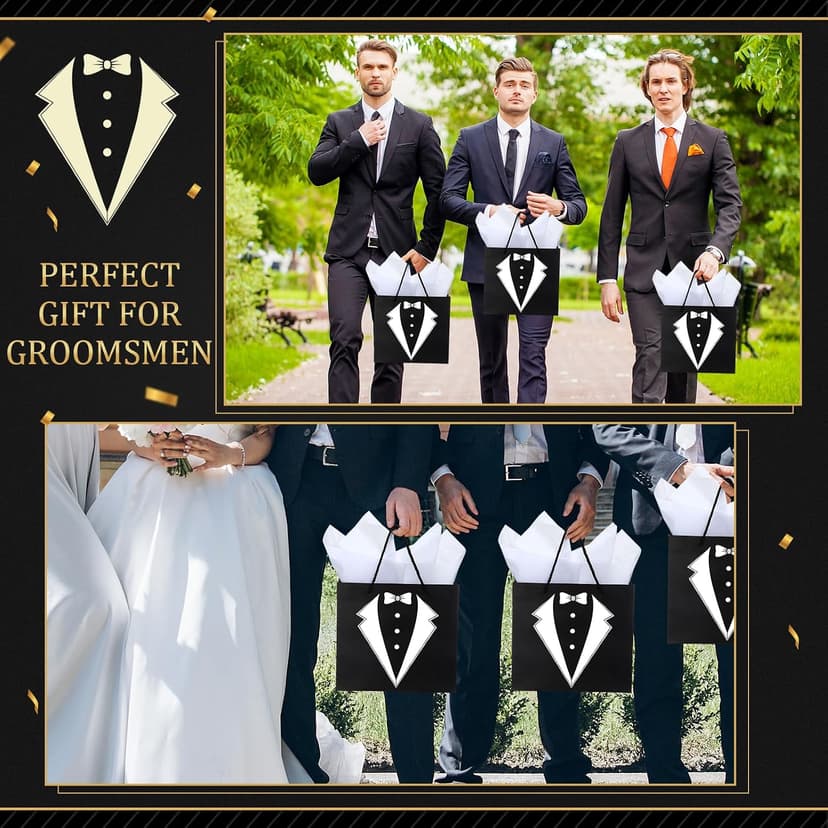 Complete Gift Set for Wedding with Flasks Shot Glasses Funnels Toiletry Bags Sunglasses Bottle Openers Gift Bags and Cards Rigibright 60 Pcs Groomsmen Gifts Set of 6 for Wedding Best Man Gift B0F6N4938G